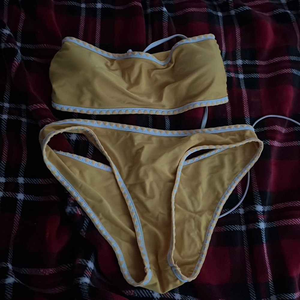 strapless bikini set